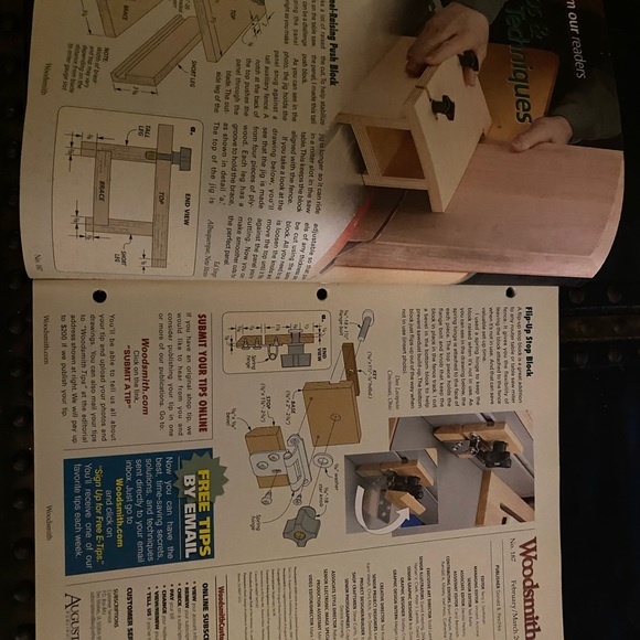 🎉5/$10🎉Woodsmith magazine vol32 no187 February March 2010 tambour tool cabinet - Picture 3 of 9